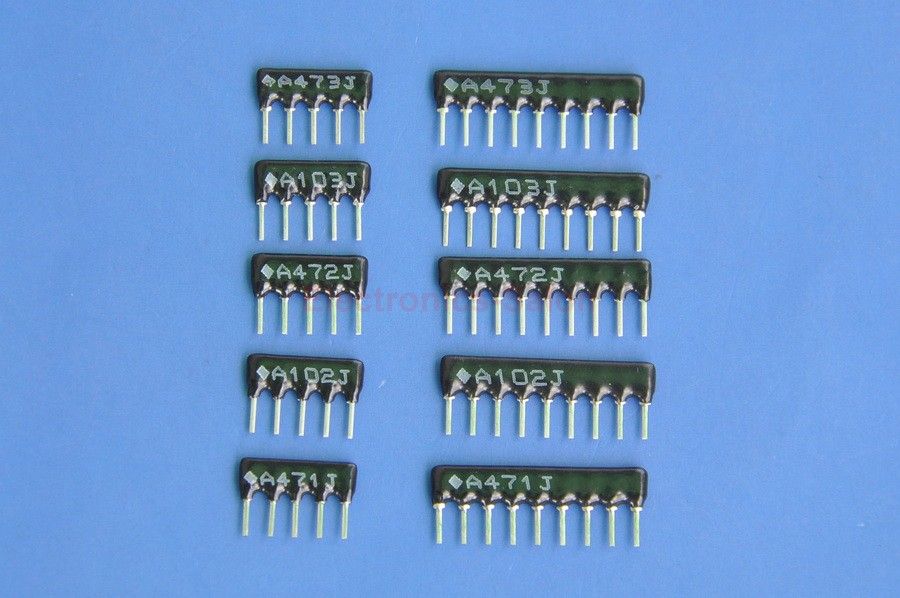 Thick Film Network Resistor Assortment Kit, Array Resistor, Bussed Type